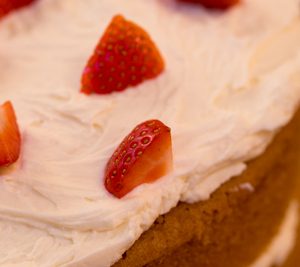 Victoria Sponge with Fresh Fruit Topping